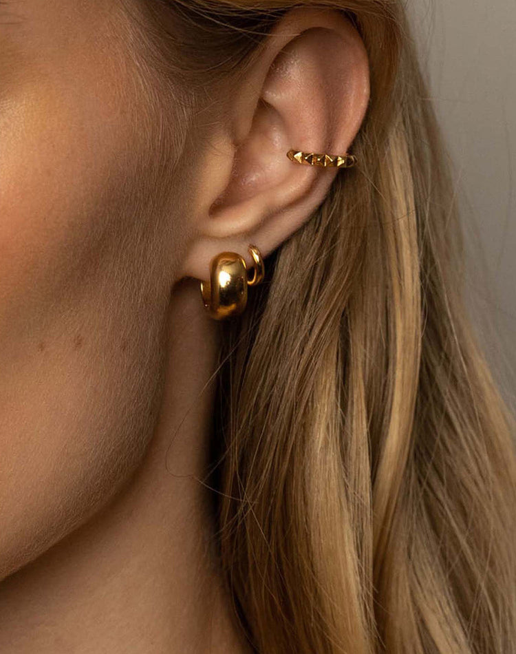 Cleo Gold Cuff Earring